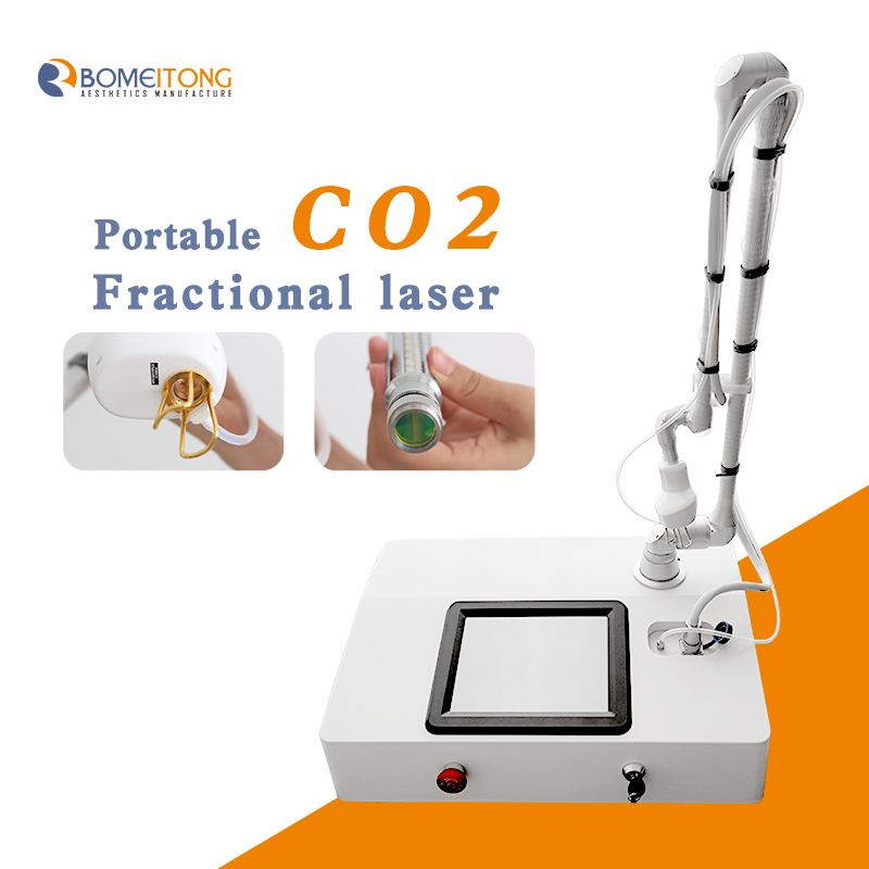 CO2 fractional laser portable beauty machine price 10600nm pigment scar removal vagina rejuvenation