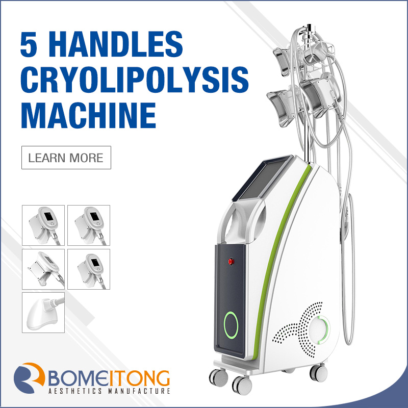 Remove belly fat without surgery cryolipolysis machine 5 handles