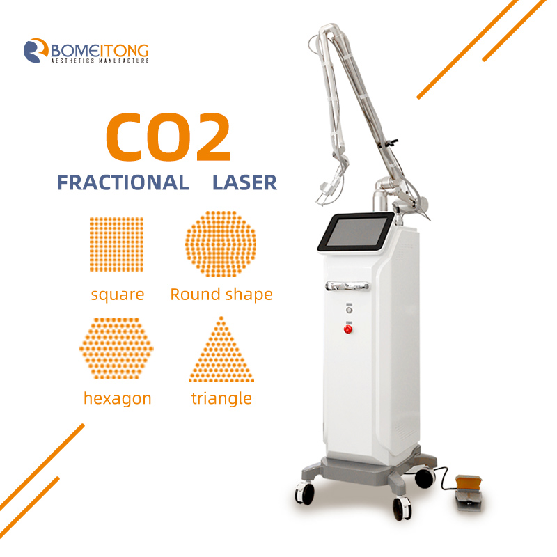 Fractional laser co2 cartridge facial machine vaginal tightening RF 10600nm Skin Resurfacing acne scar removal Bomeitong