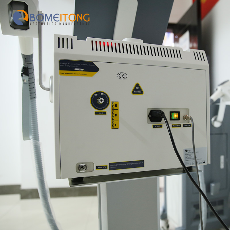 Laser hair removal back cost machine 2 handles 3 wavelength