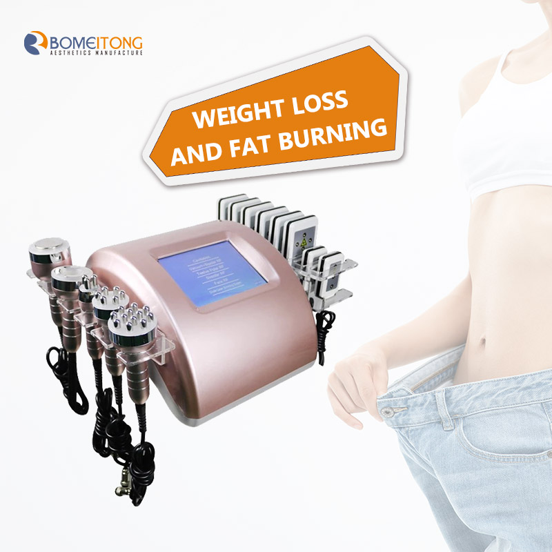 Portable rf skin tightening skin and body cavitation radio frequency 6 in 1