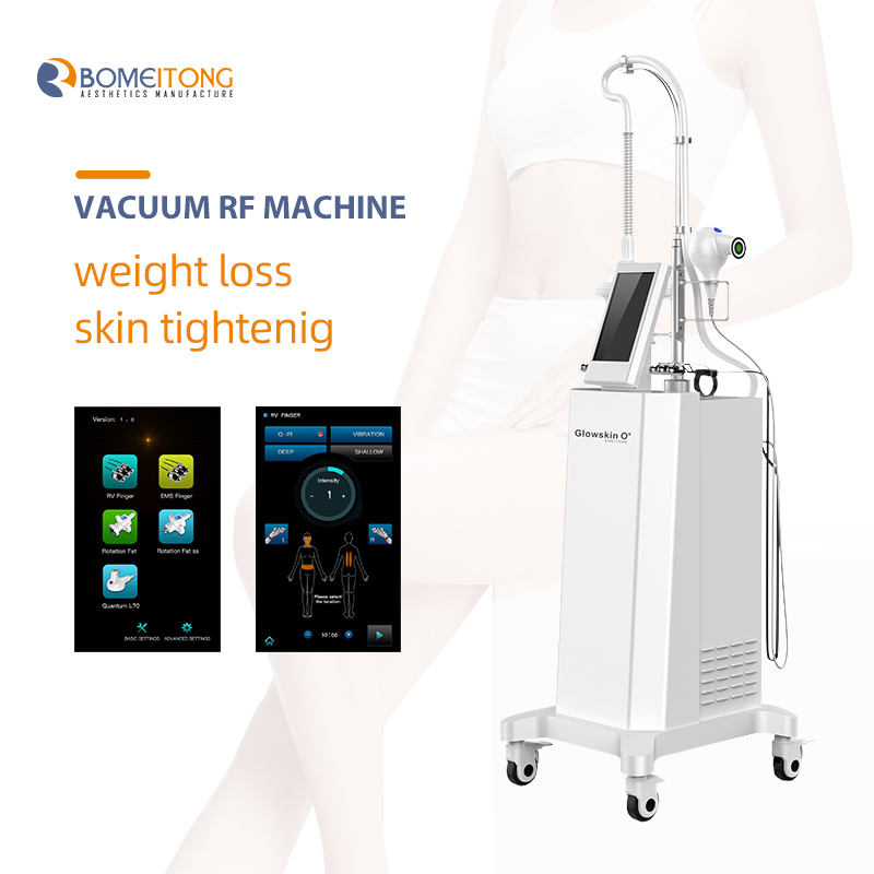 Hot vacuum rf skin tightening ems finger massage cellulite reduction roller