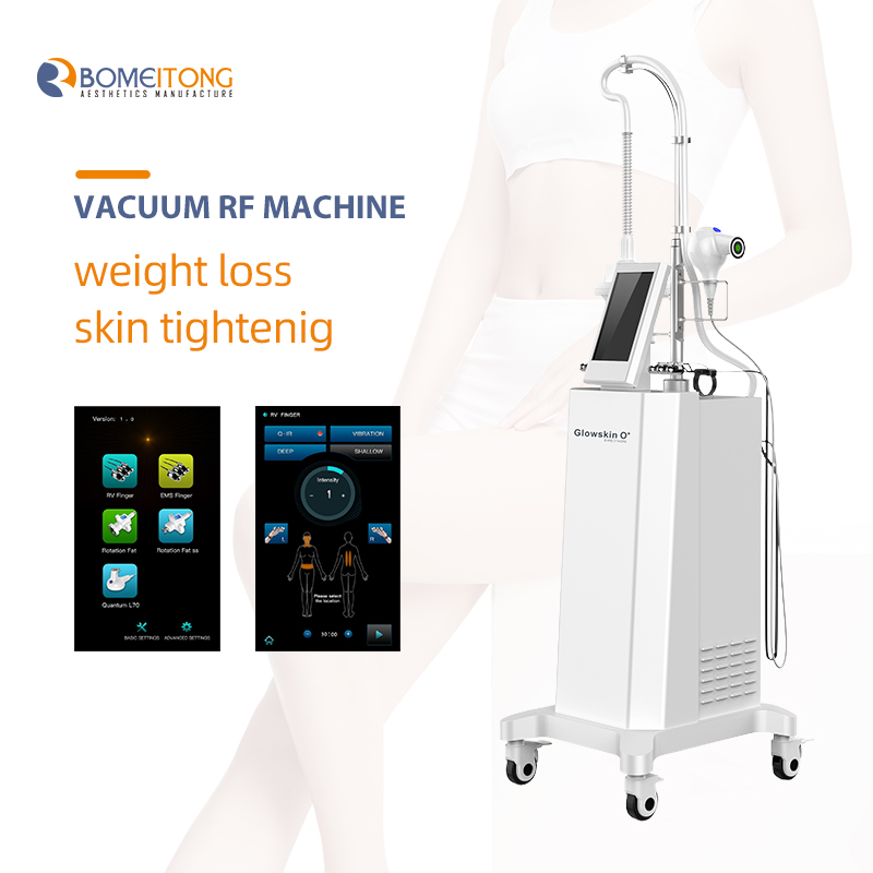 Cellulite radiofrequency rotating vacuum system 360 rf weight loss reduction machine