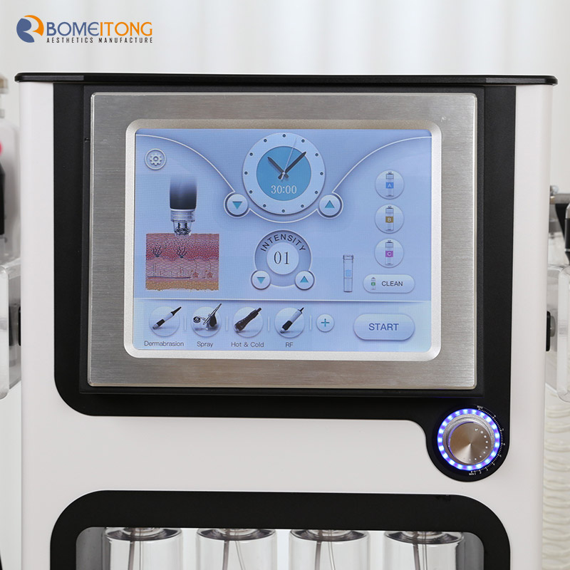 Pigment removal skin cleaning 7 in1 oxygen facial machine with rf