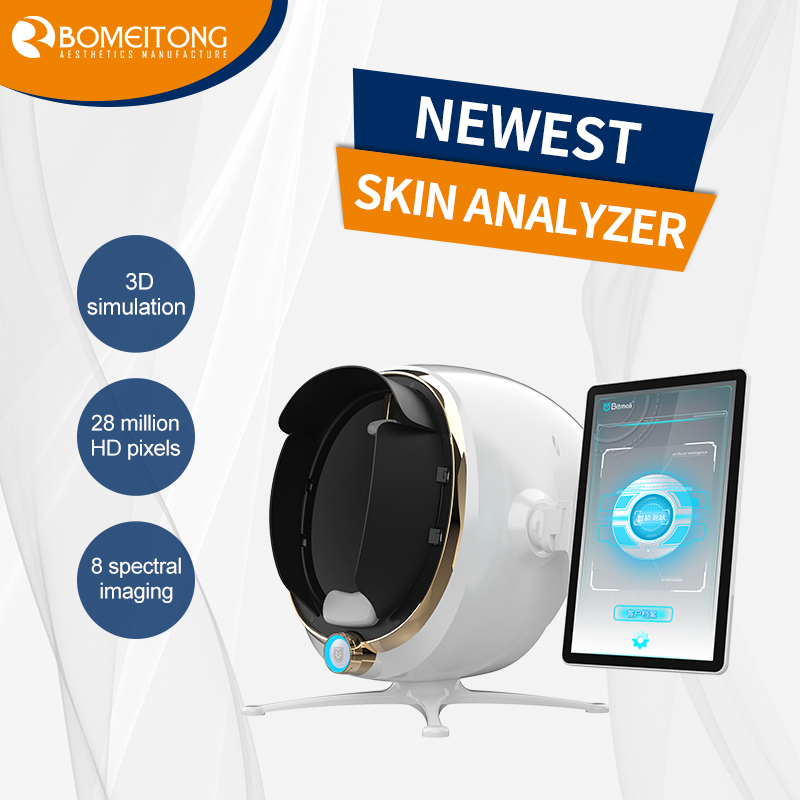Skin moisture analyzer portable device pores acne 3D simulation technology