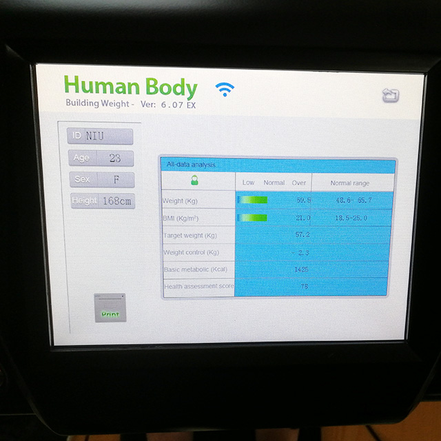 Body Fat Analysis Equipment Can Contact Wifi Price